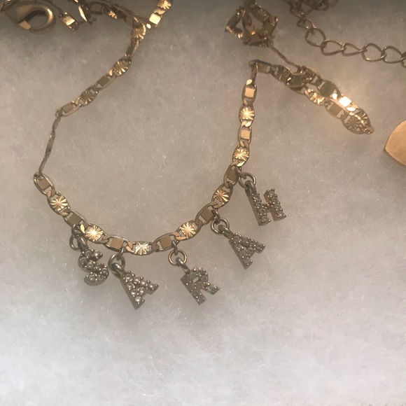 Gold Custom Name Choker “SARAH” - Picture 3 of 3